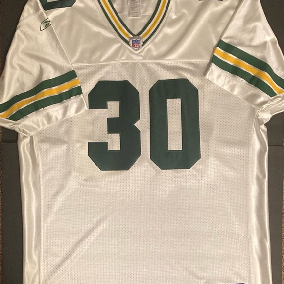 Green Bay Packers Ahman Green #30 NFL White Reebok Jersey - Picture 2 of 6